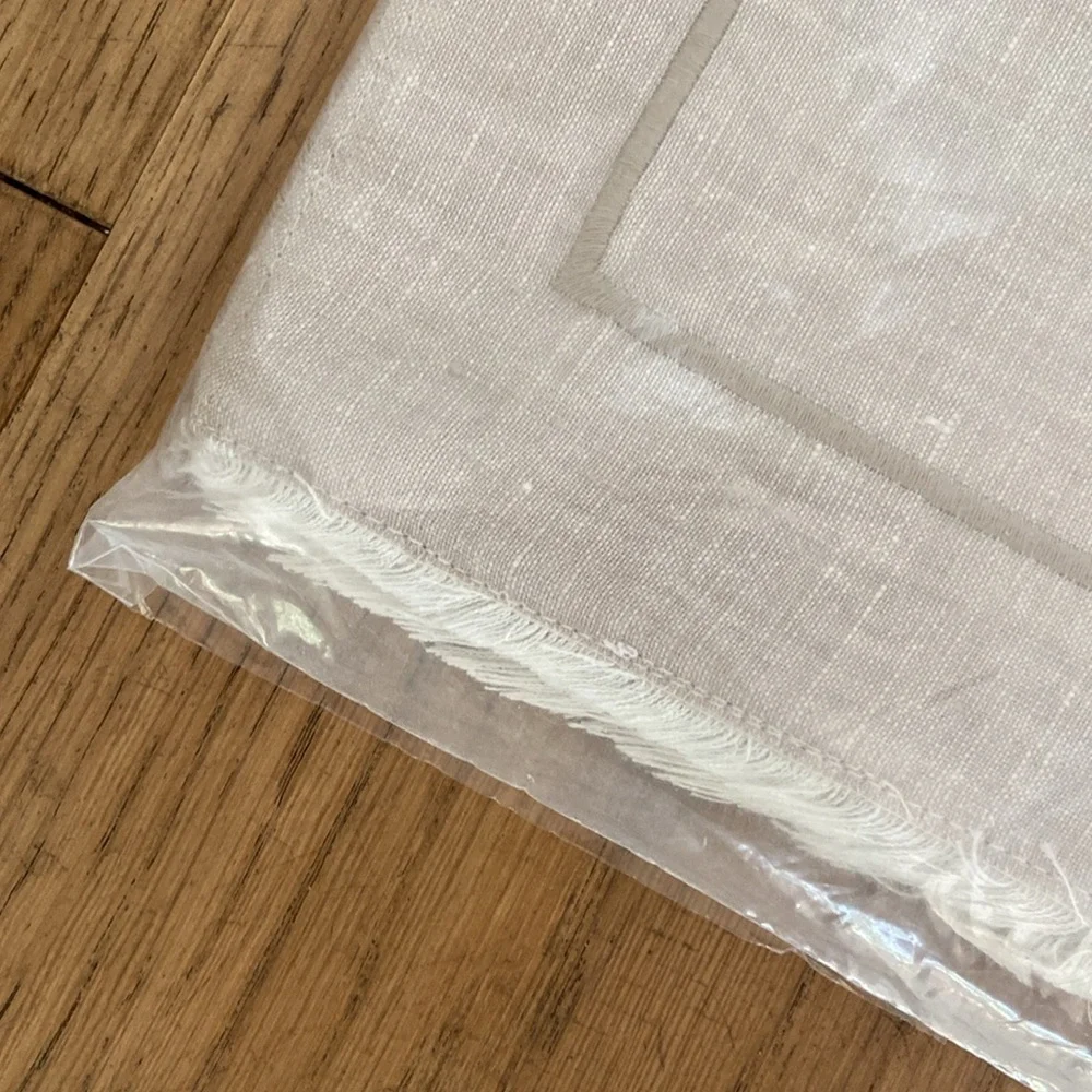 Restoration Hardware Frayed Edge Belgian Linen Placemats (Set of 4)
